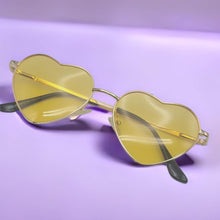 Load image into Gallery viewer, Heart Shape Heart Sunglasses Retro Vintage Boho Translucent Sun Glasses Shades