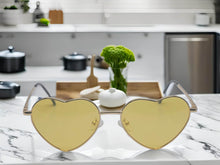Load image into Gallery viewer, Heart Shape Heart Sunglasses Retro Vintage Boho Translucent Sun Glasses Shades