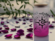 Load image into Gallery viewer, Astrology Lover Beer Can Glass | Boho Numerology Coffee Glass| 16 oz
