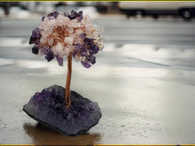 Load image into Gallery viewer, Handmade Crystal Tree/Amethyst & Rose Quartz Feng Shui Tree
