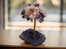 Load image into Gallery viewer, Handmade Crystal Tree/Amethyst & Rose Quartz Feng Shui Tree