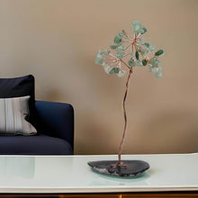 Load image into Gallery viewer, Crystal Tree/Green Aventurine Copper Wired Stone Gemstone Chip Crystal Tree Of Life