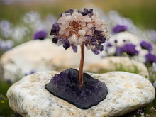 Load image into Gallery viewer, Handmade Crystal Tree/Amethyst & Rose Quartz Feng Shui Tree