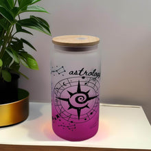 Load image into Gallery viewer, Astrology Lover Beer Can Glass | Boho Numerology Coffee Glass| 16 oz