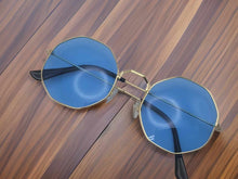 Load image into Gallery viewer, Blue Popular Fashion Medium hexagonal Unisex Luxury Sunglasses