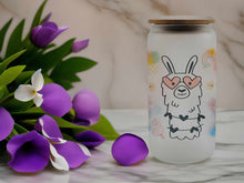 Load image into Gallery viewer, No Cute Funny Llama Beer Can Glass | Boho Coffee Glass 16 oz