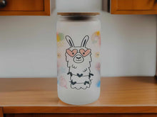 Load image into Gallery viewer, No Cute Funny Llama Beer Can Glass | Boho Coffee Glass 16 oz