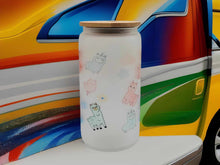 Load image into Gallery viewer, No Cute Funny Llama Beer Can Glass | Boho Coffee Glass 16 oz