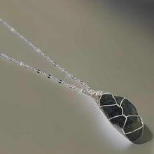 Load image into Gallery viewer, 100 % Raw Crystal Moldavite Pendant Necklace Wire Wrapped