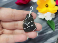 Load image into Gallery viewer, 100 % Raw Crystal Moldavite Pendant Necklace Wire Wrapped