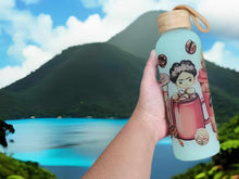 Load image into Gallery viewer, Borosilicate Glass Water Frida Kahlo , Beautiful Artist Cup Gift for her Cute