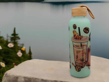 Load image into Gallery viewer, Borosilicate Glass Water Frida Kahlo , Beautiful Artist Cup Gift for her Cute