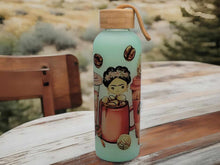 Load image into Gallery viewer, Borosilicate Glass Water Frida Kahlo , Beautiful Artist Cup Gift for her Cute