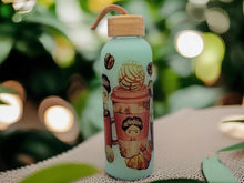 Load image into Gallery viewer, Borosilicate Glass Water Frida Kahlo , Beautiful Artist Cup Gift for her Cute