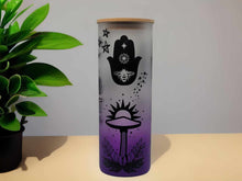 Load image into Gallery viewer, Mushroom Beer Can Glass | Boho Mushroom Coffee Glass |Coffee Glass | 24 oz