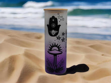 Load image into Gallery viewer, Mushroom Beer Can Glass | Boho Mushroom Coffee Glass |Coffee Glass | 24 oz