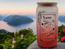 Load image into Gallery viewer, The entrepreneur Lover Tarot Card Glass Can | 16 oz Can Glass | Witch Gift