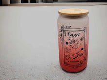 Load image into Gallery viewer, The entrepreneur Lover Tarot Card Glass Can | 16 oz Can Glass | Witch Gift