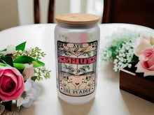 Load image into Gallery viewer, The Reader l Tarot Card Glass Can | 16 oz Can Glass | Witch Gift