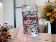 Load image into Gallery viewer, The Reader l Tarot Card Glass Can | 16 oz Can Glass | Witch Gift