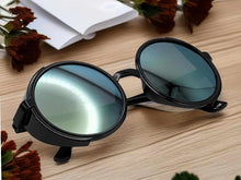 Load image into Gallery viewer, Cute Translucent Steampunk Goggles Glasses Round Sunglasses Emo Retro