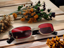 Load image into Gallery viewer, Popular Fashion Small Rectangle Women Luxury Sunglasses Red