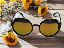 Load image into Gallery viewer, Translucent Steampunk Goggles Glasses Round Sunglasses Emo Retro