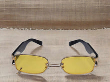 Load image into Gallery viewer, Popular Fashion Small Rectangle Women Luxury Sunglasses Yellow