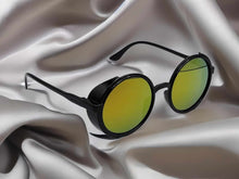 Load image into Gallery viewer, Translucent Steampunk Goggles Glasses Round Sunglasses Emo Retro