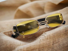 Load image into Gallery viewer, Popular Fashion Small Rectangle Women Luxury Sunglasses Yellow