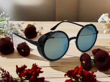 Load image into Gallery viewer, Cute Translucent Steampunk Goggles Glasses Round Sunglasses Emo Retro