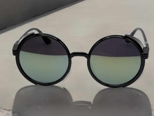 Load image into Gallery viewer, Cute Translucent Steampunk Goggles Glasses Round Sunglasses Emo Retro