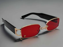 Load image into Gallery viewer, Popular Fashion Small Rectangle Women Luxury Sunglasses Red