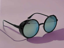 Load image into Gallery viewer, Cute Translucent Steampunk Goggles Glasses Round Sunglasses Emo Retro