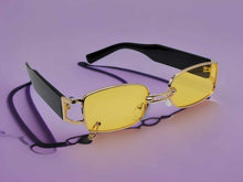 Load image into Gallery viewer, Popular Fashion Small Rectangle Women Luxury Sunglasses Yellow
