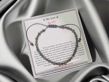 Load image into Gallery viewer, To My Man, I Love You Forever & Always Hematite Bracelet, Handmade Adjustable Inspirational Bracelet
