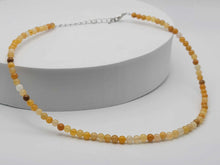 Load image into Gallery viewer, Genuine Citrine Choker Necklace Adjustable 4mm