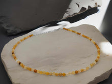 Load image into Gallery viewer, Genuine Citrine Choker Necklace Adjustable 4mm