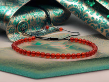 Load image into Gallery viewer, Carnelian Bracelet , Chakra Bracelet | adjustable 4mm Beaded