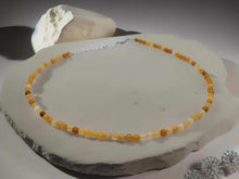 Load image into Gallery viewer, Genuine Citrine Choker Necklace Adjustable 4mm