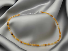 Load image into Gallery viewer, Genuine Citrine Choker Necklace Adjustable 4mm
