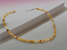 Load image into Gallery viewer, Genuine Citrine Choker Necklace Adjustable 4mm