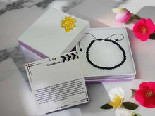 Load image into Gallery viewer, To My Grandson Love You Forever Generational Wisdom: Black Obsidian 4mm Beaded Bracelet