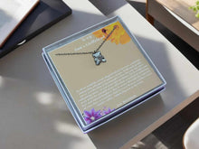 Load image into Gallery viewer, To My Son's Girlfriend Teddy Bear Necklace Christmas gift, Birthday Mothers Day
