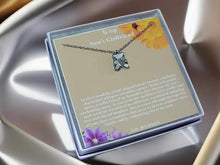 Load image into Gallery viewer, To My Son's Girlfriend Teddy Bear Necklace Christmas gift, Birthday Mothers Day