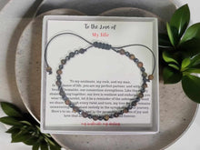 Load image into Gallery viewer, To My Man, I Love You Forever & Always Hematite Bracelet, Handmade Adjustable Inspirational Bracelet