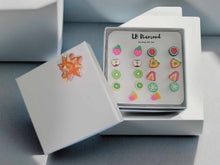Load image into Gallery viewer, Exquisite PC Fruit Earrings Gift Set - 9 Pairs, Versatile Styles for Every Occasion