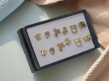 Load image into Gallery viewer, Surgical steel stud earrings set | tarnish free earrings Hypoallergenic earrings