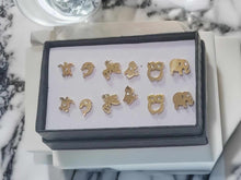Load image into Gallery viewer, Surgical steel stud earrings set | tarnish free earrings Hypoallergenic earrings