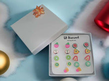 Load image into Gallery viewer, Exquisite PC Fruit Earrings Gift Set - 9 Pairs, Versatile Styles for Every Occasion